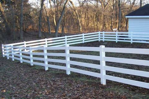 Wooden fence