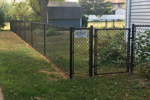 Black colour chain link black vinyl fencing, IL