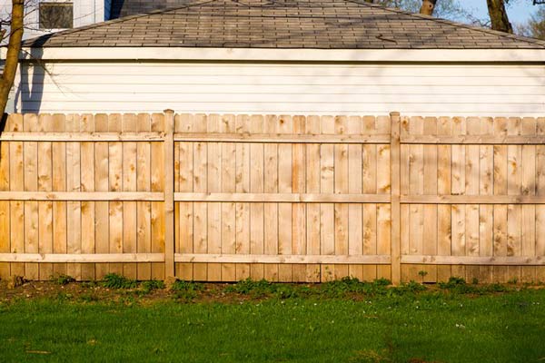 wooden fence