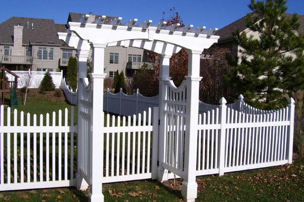 white fence