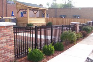 Chain link fencing