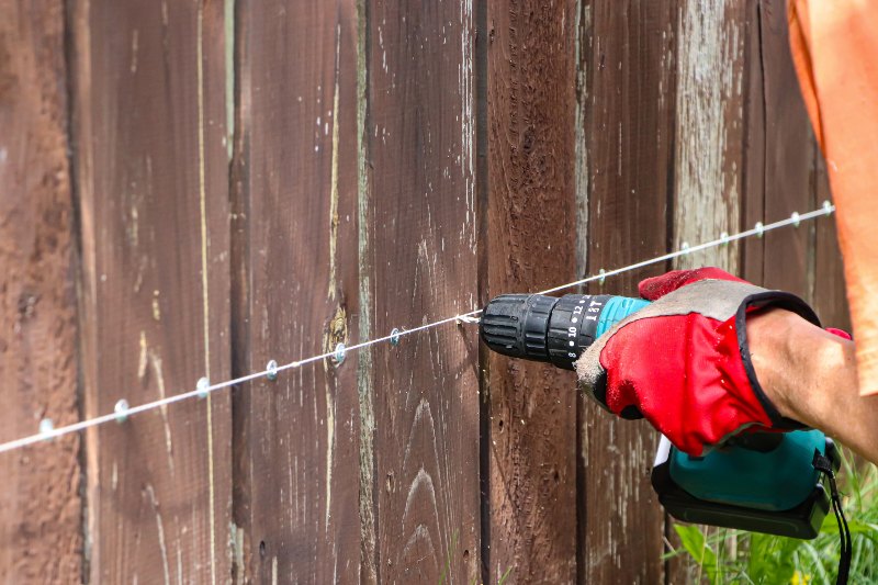 Repair and restoration of a wooden fence in Chicagoland, IL