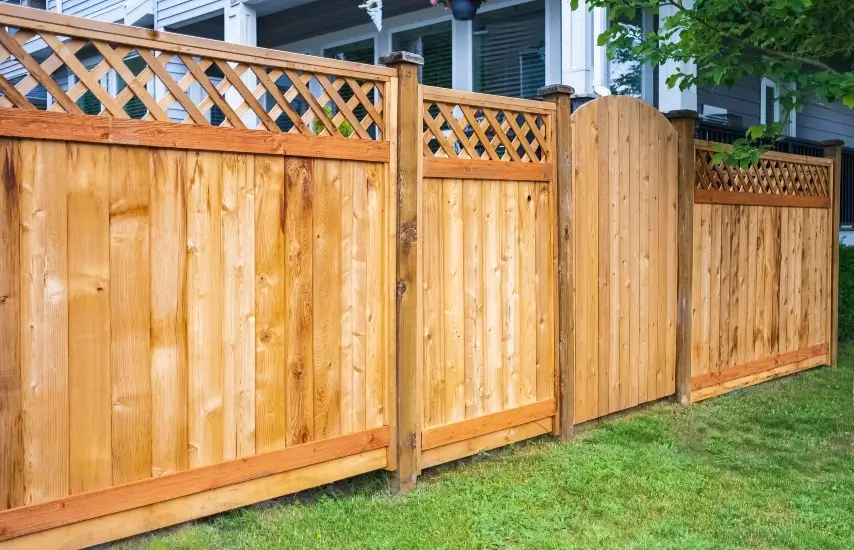 A wooden fence in Somonauk, IL